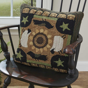 Favorite Things Hooked Pillow - 18x18 - Park Designs - The Fox Decor